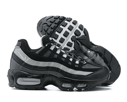 Men's Air Max 95 Black Silver Grey Shoes