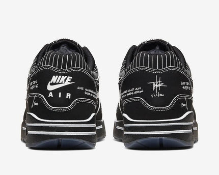 Men's Air Max 1 Tinker Sketch To Shelf Black Schematic Shoes