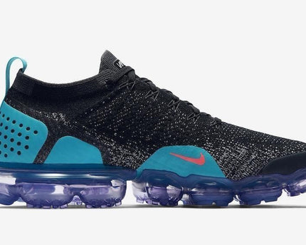 Men's Vapormax 2.0 Flyknit Black Hot Punch Shoes
