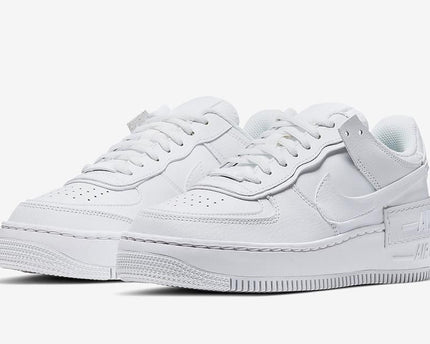Men's Air Force 1 Shadow Low Triple White Shoes