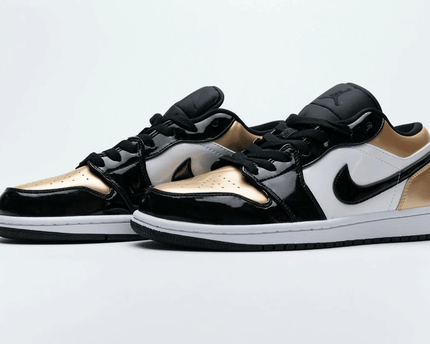 Men's Air Jordan 1 Low Gold Toe Shoes