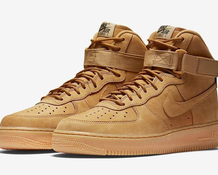 Men's Air Force 1 Mid Flax Wheat Shoes
