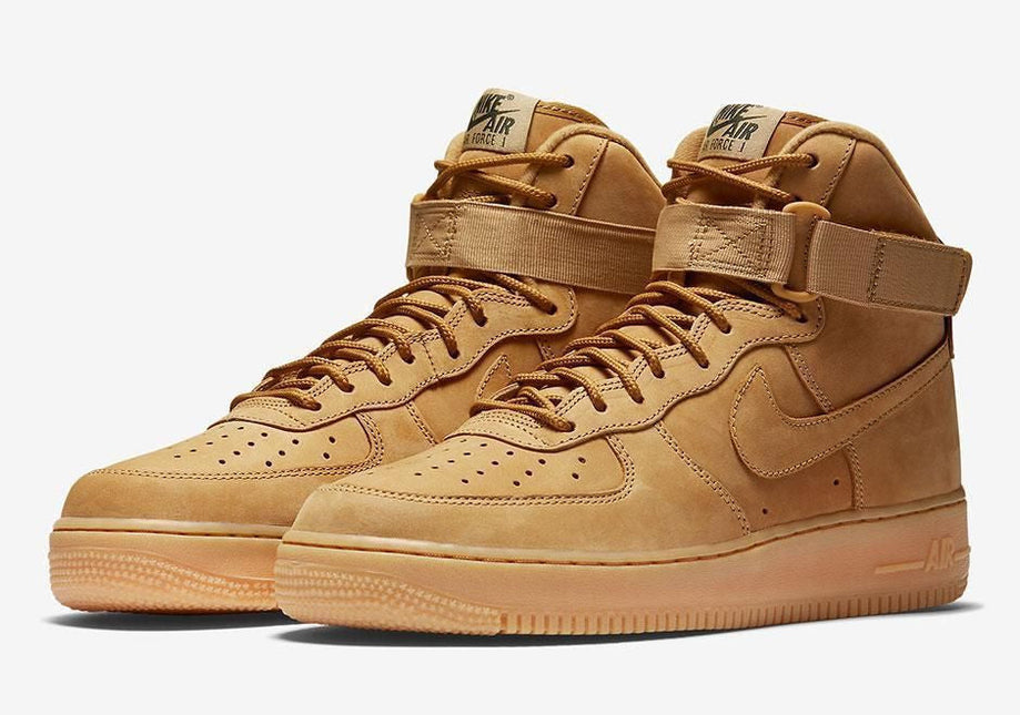 Men's Air Force 1 Mid Flax Wheat Shoes