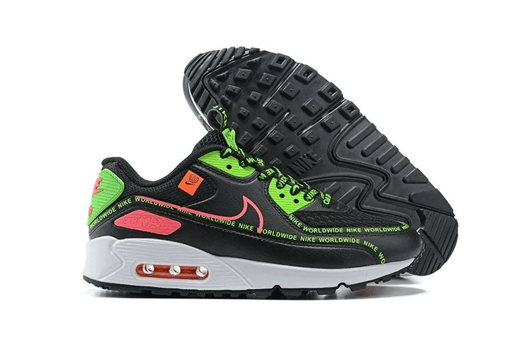 Men's Air Max 90 Worldwide Black Green Shoes