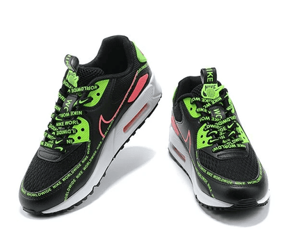 Men's Air Max 90 Worldwide Black Green Shoes