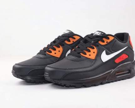 Men's Air Max 90 Black Orange Shoes