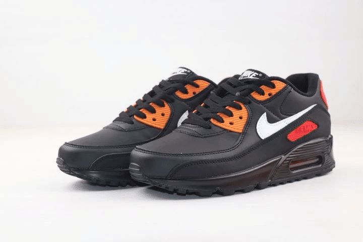 Men's Air Max 90 Black Orange Shoes