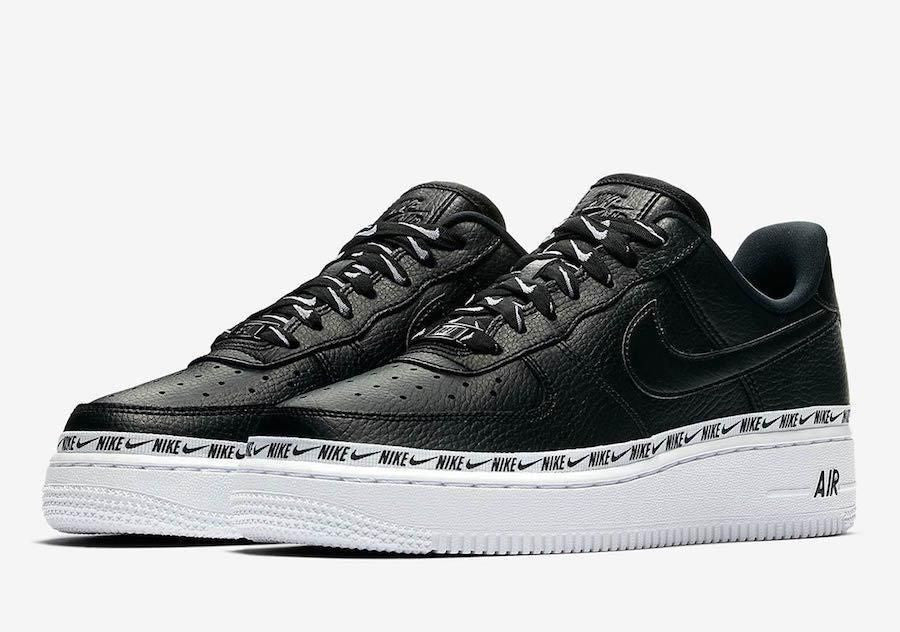 Men's Air Force 1 Low Ribbon Pack Black Shoes