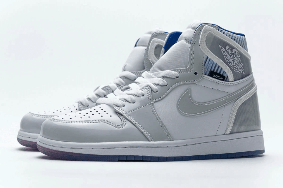 Men's Air Jordan 1 Zoom Racer Blue Shoes