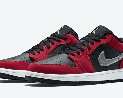 Men's Air Jordan 1 Low Black Gym Red Shoes