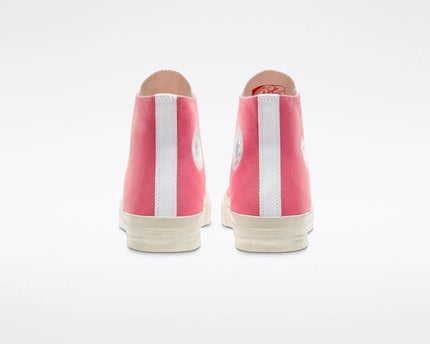 Men's Play Comme Des Garcons X Converse High Top Pink Shoes