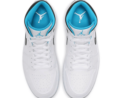 Men's Air Jordan 1 Mid Laser Blue Shoes