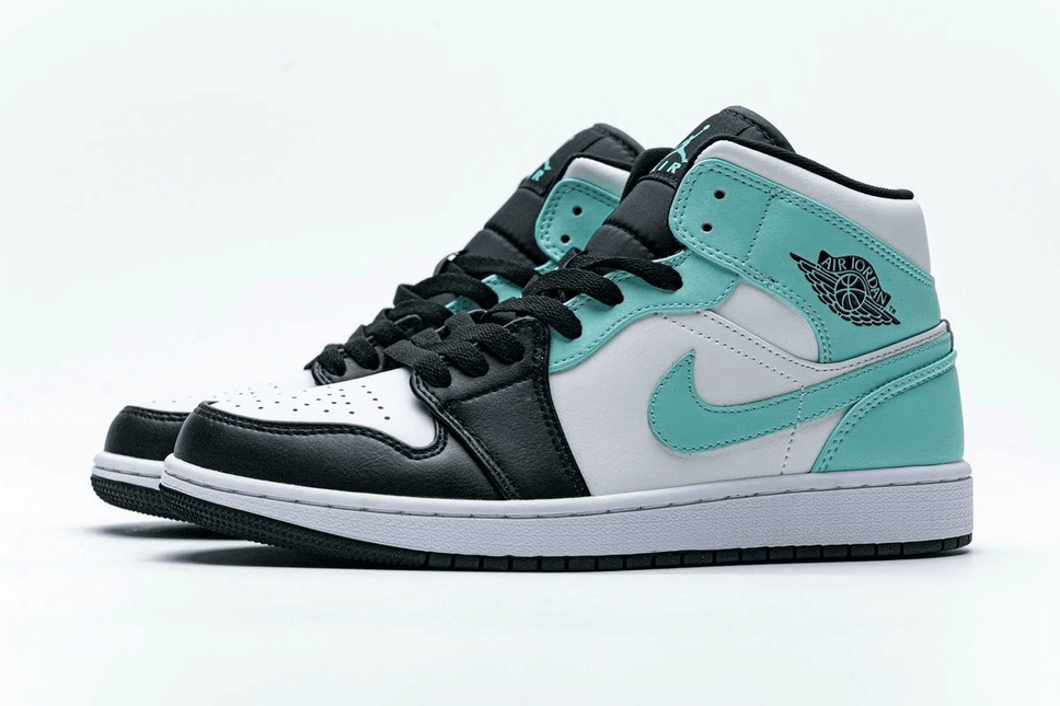 Men's Air Jordan 1 Mid Island Green Shoes