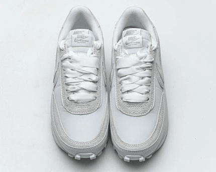 Men's Sacai x LD Waffle White Nylon Shoes