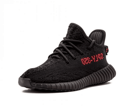 Men's Yeezy Boost 350 V2 Black Red Shoes