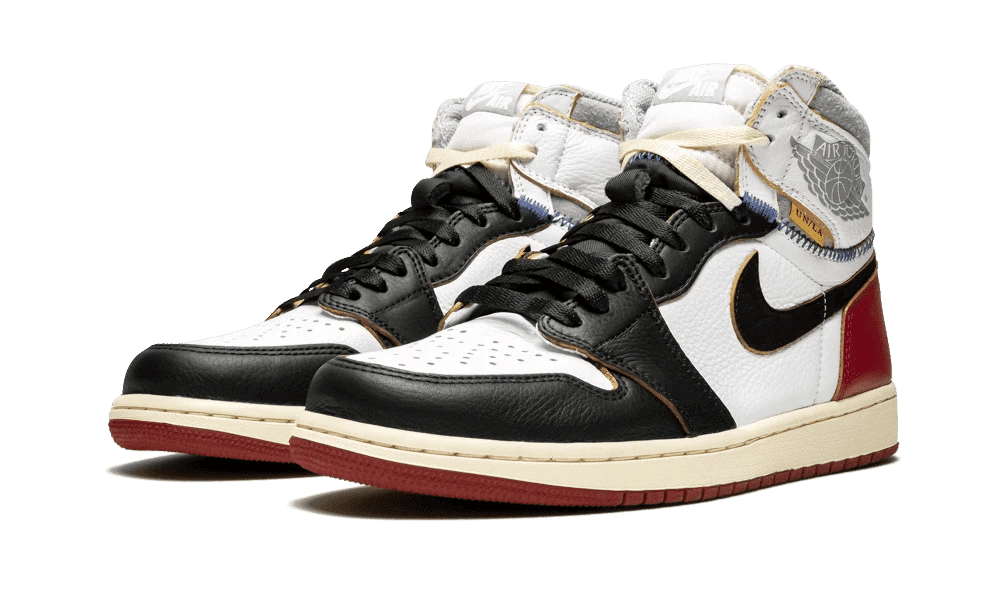 Men's Air Jordan 1 High Union Los Angeles Black Toe Shoes