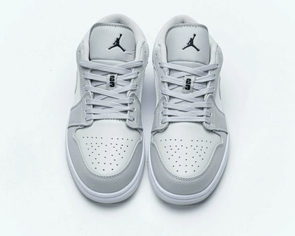 Men's Air Jordan 1 Low White Camo Shoes