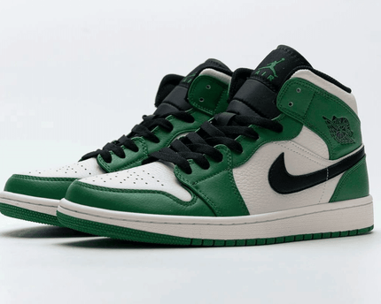 Men's Air Jordan 1 Mid Pine Green Shoes
