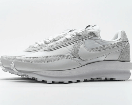 Men's Sacai x LD Waffle White Nylon Shoes