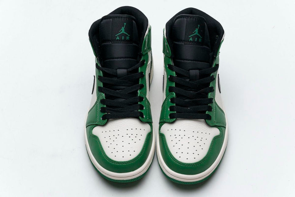 Men's Air Jordan 1 Mid Pine Green Shoes