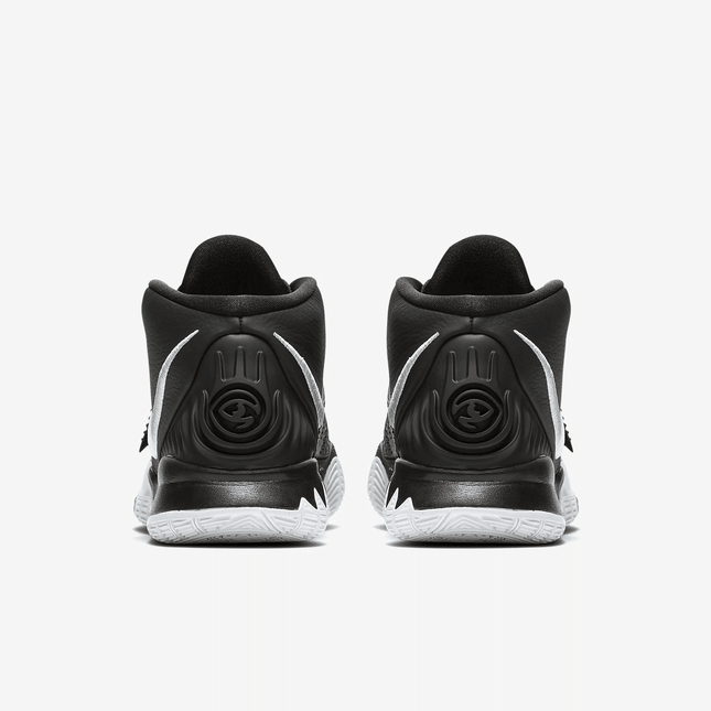 Men's Kyrie 6 Jet Black White Shoes