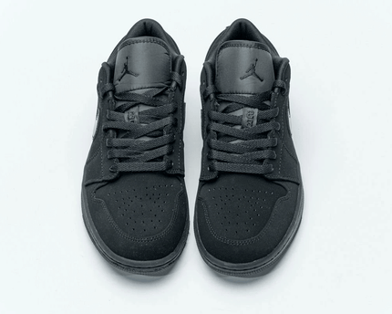 Men's Air Jordan 1 Low Triple Black Shoes
