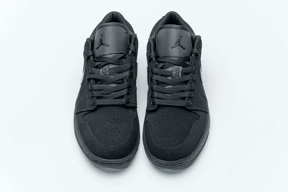 Men's Air Jordan 1 Low Triple Black Shoes