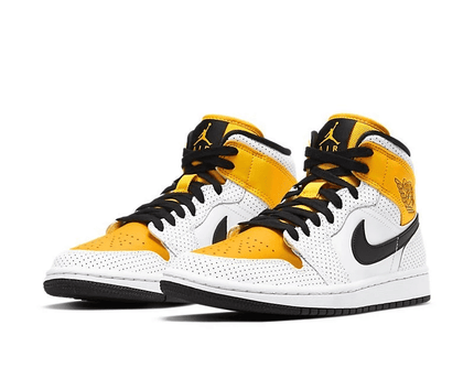 Men's Air Jordan 1 Mid Perforated Shoes