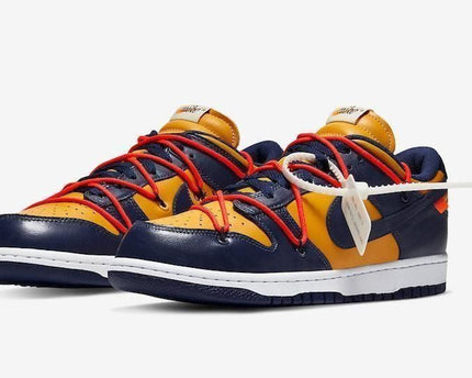 Men's Dunk Low Off White University Gold Shoes