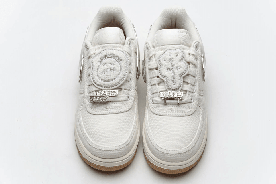 Men's Travis Scott x Air Force 1 Sail Shoes