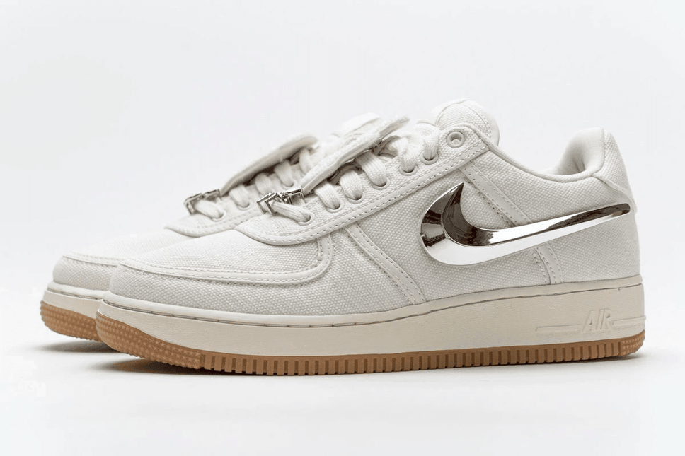 Men's Travis Scott x Air Force 1 Sail Shoes