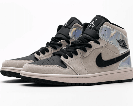 Men's Air Jordan 1 Mid Chrome Wings Shoes