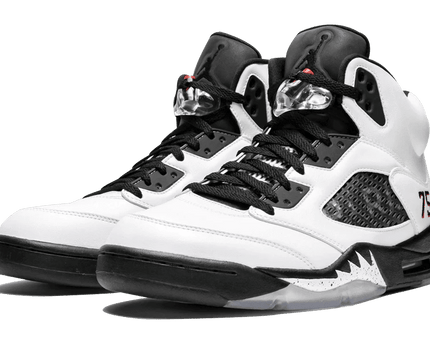 Men's Air Jordan 5 Paris Saint Germain PSG White Shoes