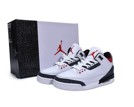 Men's Air Jordan 3 Retro SE Denim Fire Red Shoes