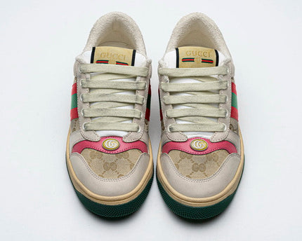 Men's Gucci Tennis 1977 Print Red Sneaker Shoes
