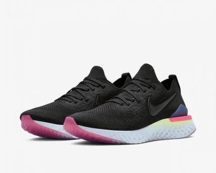 Men's Epic React Flyknit 2 Black Lime Blast Shoes