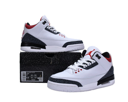 Men's Air Jordan 3 Retro SE Denim Fire Red Shoes