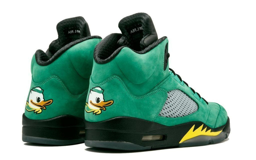 Men's Air Jordan 5 Oregon Ducks Shoes