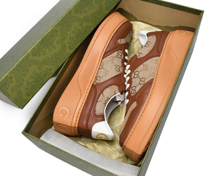 Men's Gucci Chunky GG Brown Sneaker Shoes