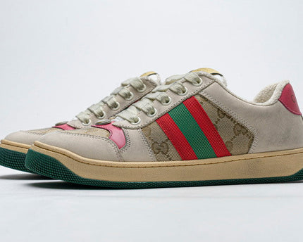 Men's Gucci Tennis 1977 Print Red Sneaker Shoes