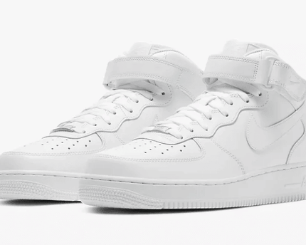 Men's Air Force 1 Mid Triple White Shoes