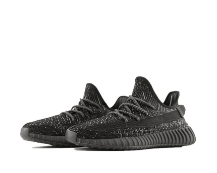 Men's Yeezy Boost 350 V2 Black Static Reflective Shoes