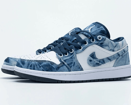 Men's Air Jordan 1 Low SE Washed Denim Shoes
