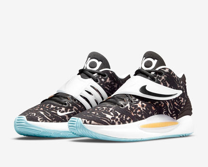 Men's KD 14 Black White Shoes