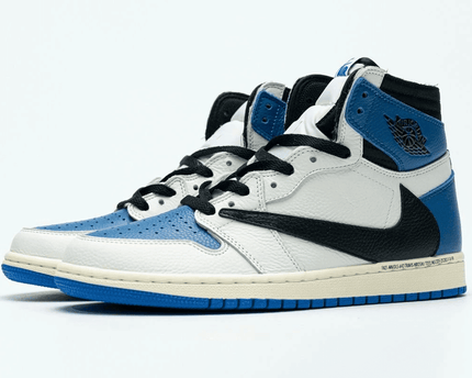 Men's Fragment x Travis Scott x Air Jordan 1 High OG Military Shoes