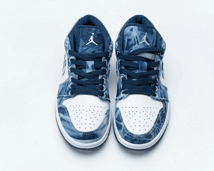 Men's Air Jordan 1 Low SE Washed Denim Shoes