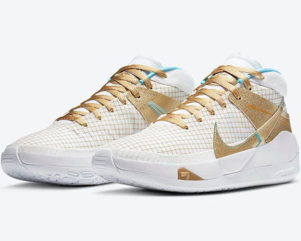Men's KD 13 EYBL White Gold Shoes