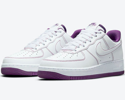 Men's Air Force 1 Low Covered Purple Stitching Shoes