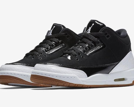 Men's Air Jordan 3 Black White Gum Shoes