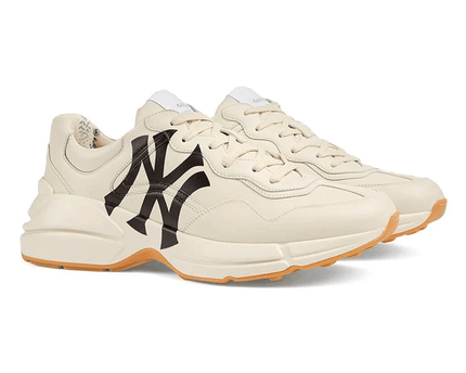 Men's Gucci Rhyton x New York Yankees NY Sneaker Shoes